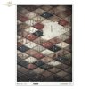 romby, wzór harlekin, diamenty, vintage, tekstura grunge, stare pismo, nity, patyna, tło, retro*rhombuses, harlequin pattern, diamonds, vintage, grunge texture, old writing, rivets, patina, background, retro